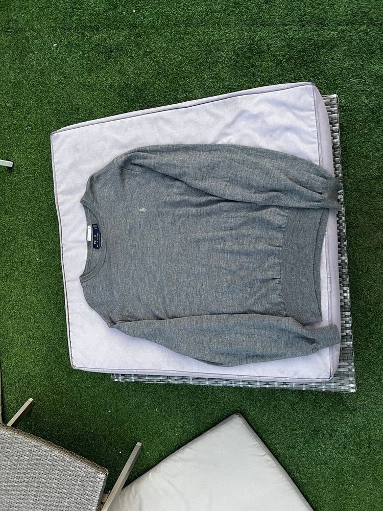 Polo Ralph Lauren Polo Ralph Lauren Grey Merino Wool Sweater Large product image