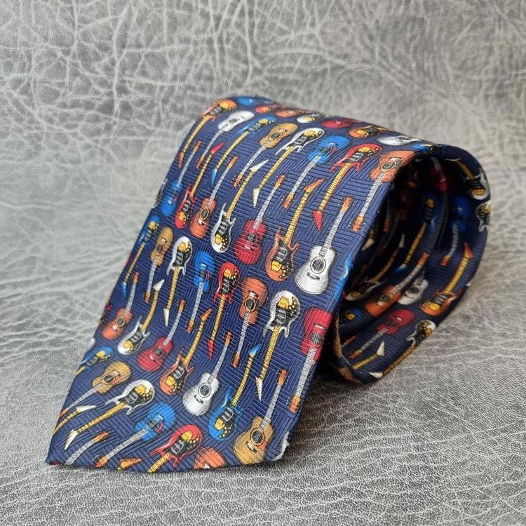Other Vintage Tie, Mens Tie, Guitar tie, product image