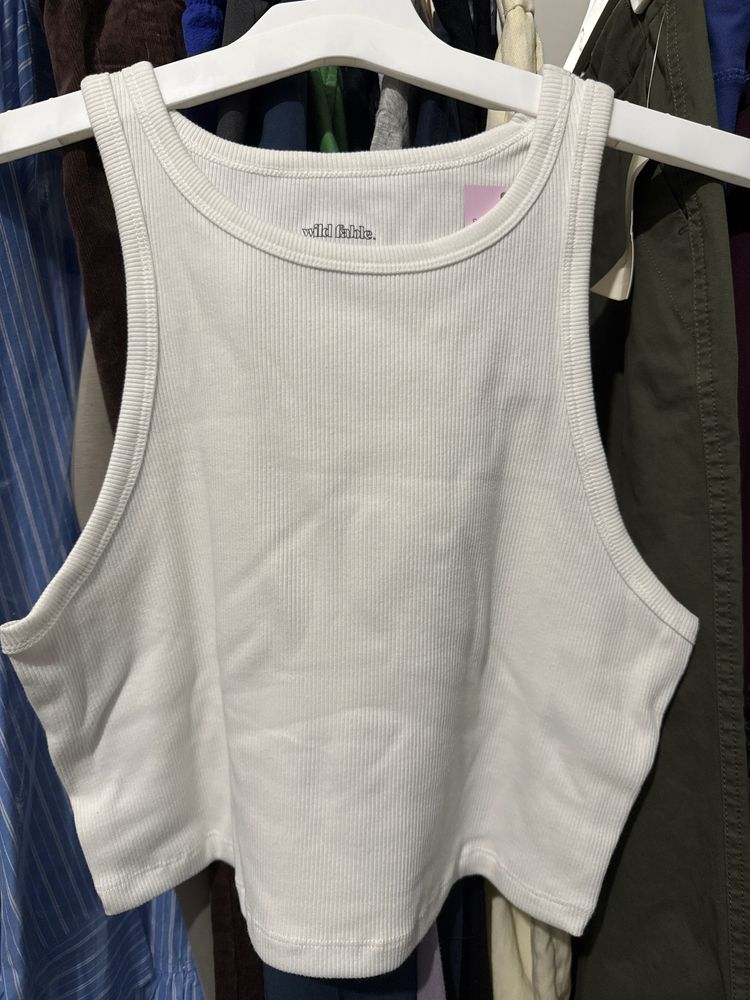 Wild Fable Wild Fable White Ribbed Tank Top product image