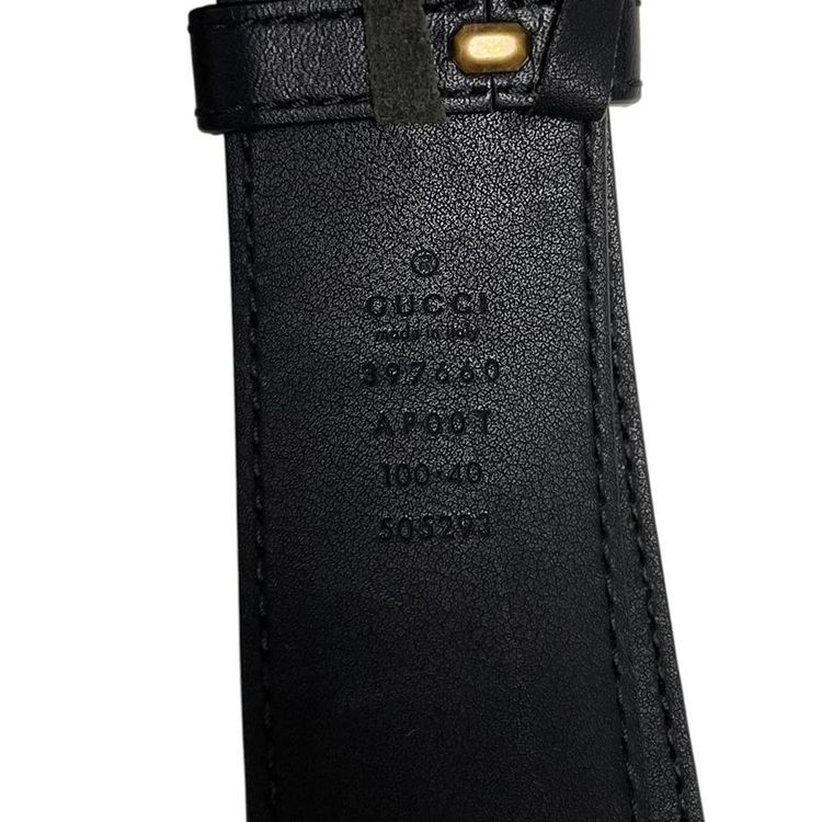 Immagine di Gucci Leather Marmont Belt 3