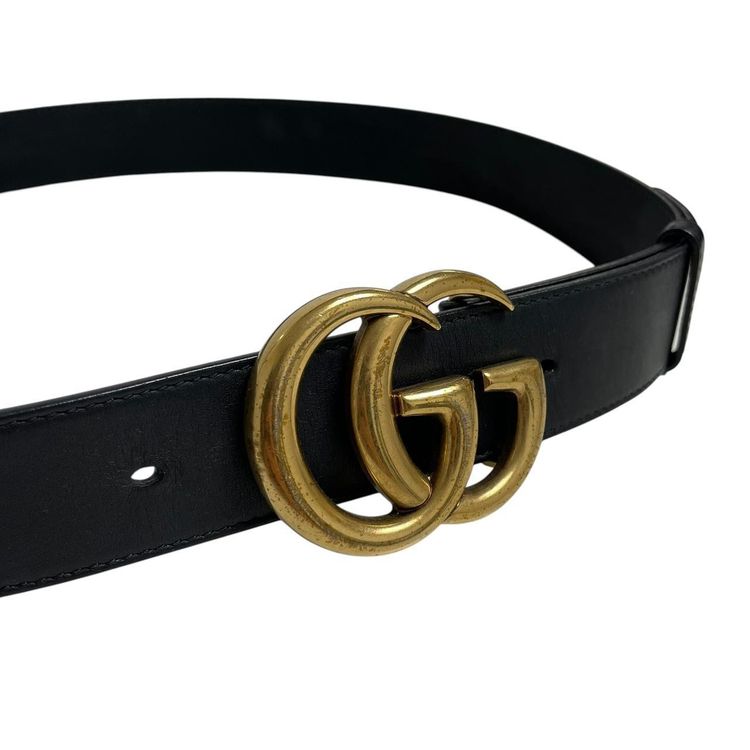 Immagine di Gucci Leather Marmont Belt 2