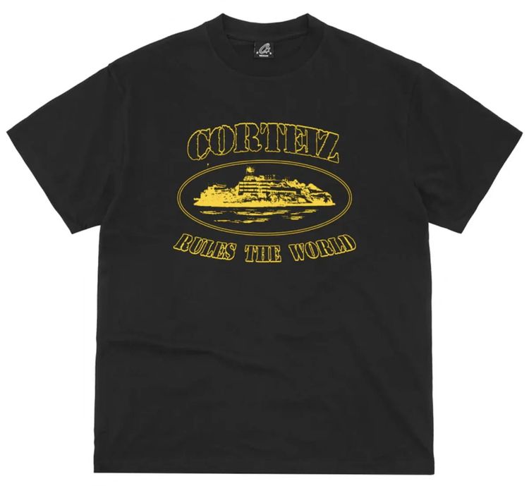 Trapstar Koszulka Corteiz OG Alcatraz Black/Yellow product image