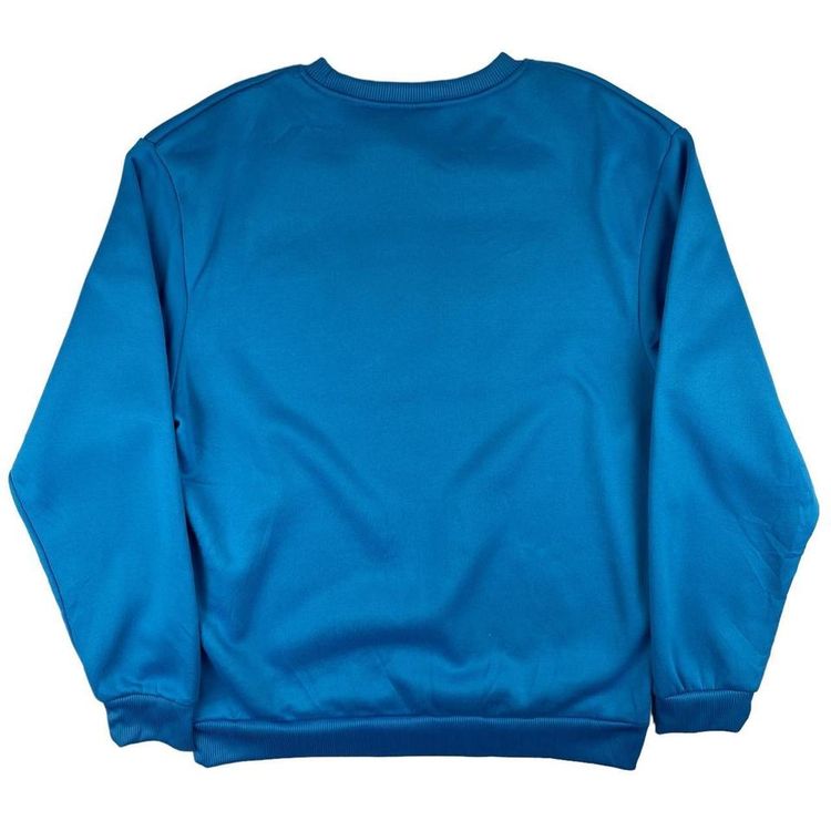 Bud Light Embossed Spellout Sweatshirt Blue Medium image 3