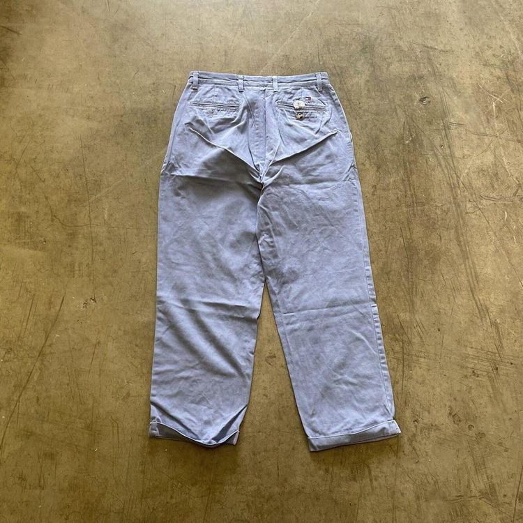 Tommy Hilfiger Trousers Chino Golf 90s Striaght Pants, Baby Blue, Mens 33x30 image 1