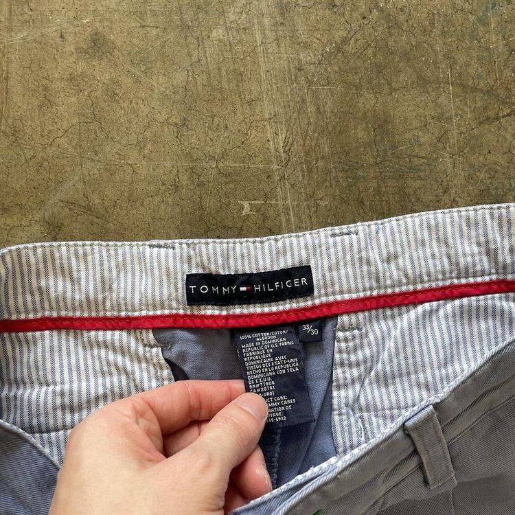 Tommy Hilfiger Trousers Chino Golf 90s Striaght Pants, Baby Blue, Mens 33x30 image 4