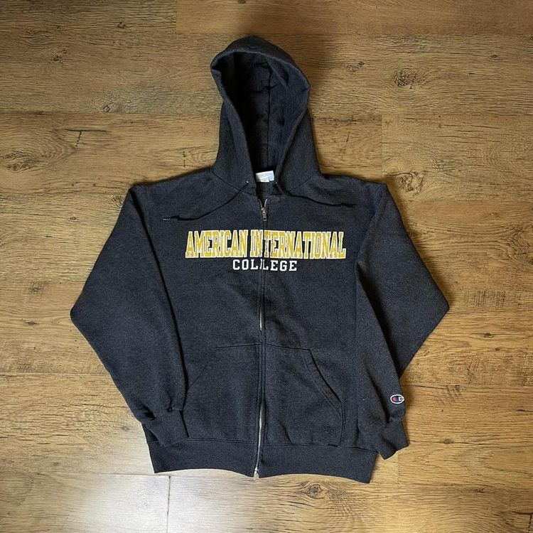 Vintage Champion x American International College Hooded Jacket