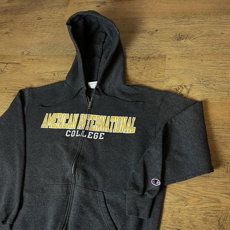 Vintage Champion x American International College Hooded Jacket 2