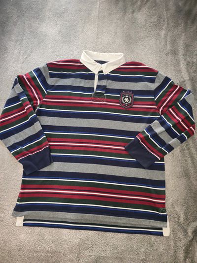Striped Long Sleeve Rugby Shirt