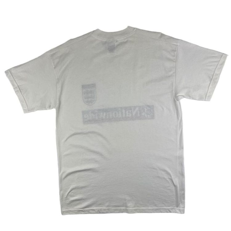 Vintage Screen Stars England Football Nationwide T Shirt White Large 3
