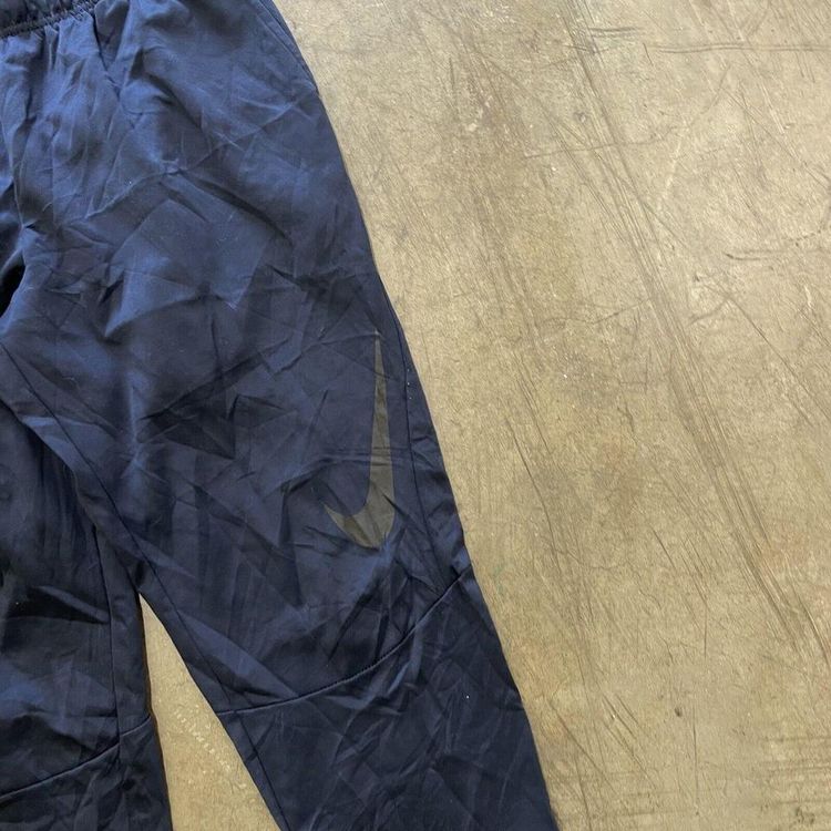 Nike Tracksuit Bottoms Y2K Vintage Swoosh Sports Joggers, Navy Blue, Mens XL 2