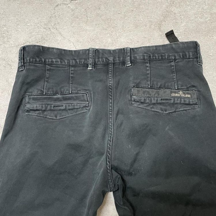 Stone Island Navy Chino Trousers image 1