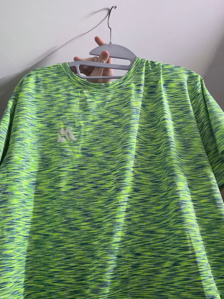 Adidas Green Patterned T-Shirt