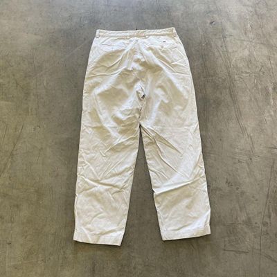 Tommy Hilfiger Trousers Chino Golf 90s Straight Leg Pants, Beige, Mens 36x32 2
