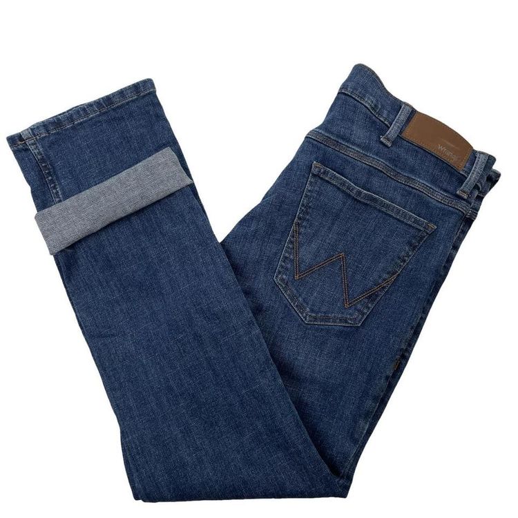 Wrangler Wrangler Authentic Regular Fit Blue Denim Jeans W34 L30 product image