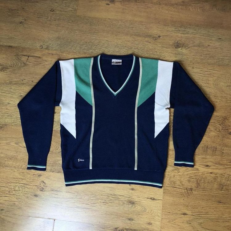 Vintage Gabicci Concept Grandpa Knit Funky Festival Graphic Sweater 2