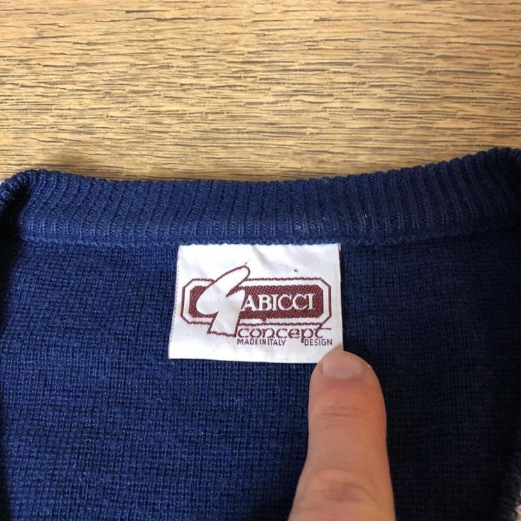 Vintage Gabicci Concept Grandpa Knit Funky Festival Graphic Sweater 4