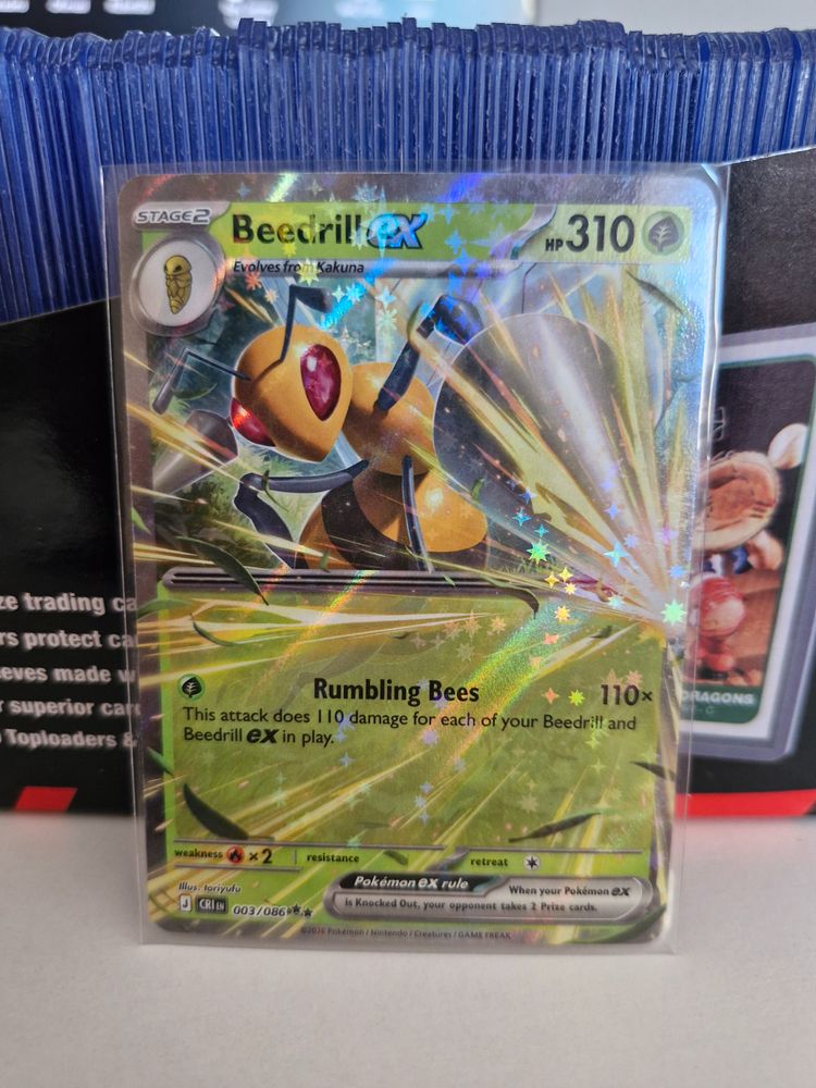 Beedrill Ex Pokémon Trading Card imagen 1