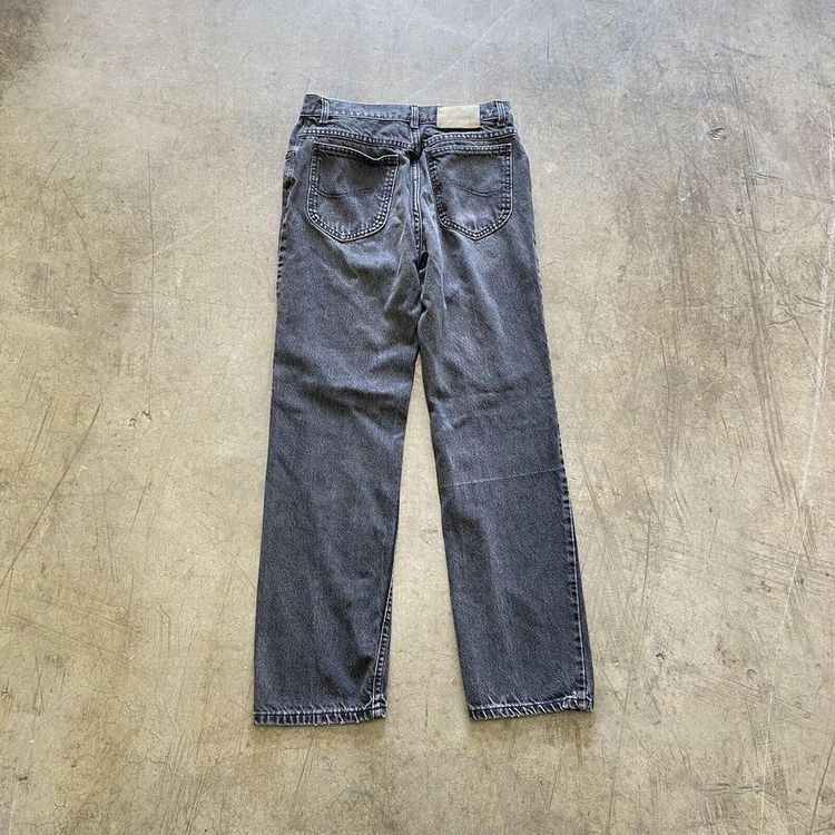 Lee Denim Jeans 90s Straight Leg Vintage Trousers, Washed Grey, Womens 28" image 1