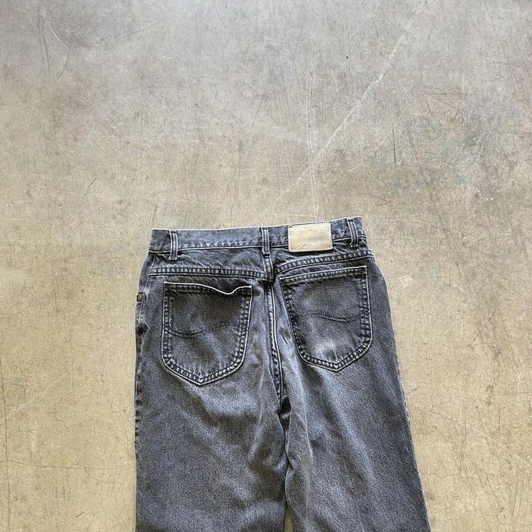 Lee Denim Jeans 90s Straight Leg Vintage Trousers, Washed Grey, Womens 28" image 3