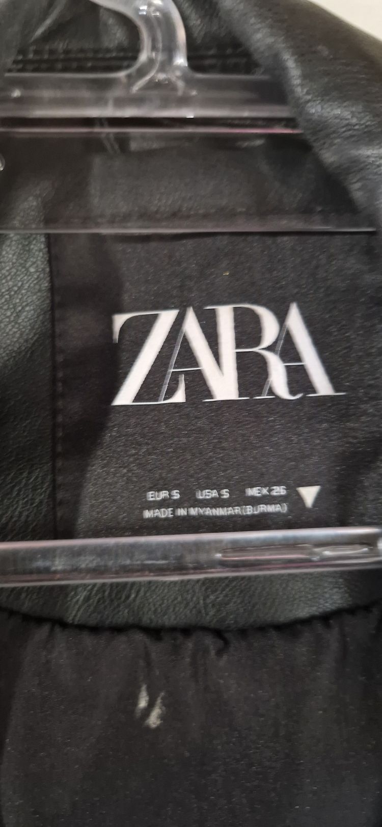 Zara Black Leather Jacket 3
