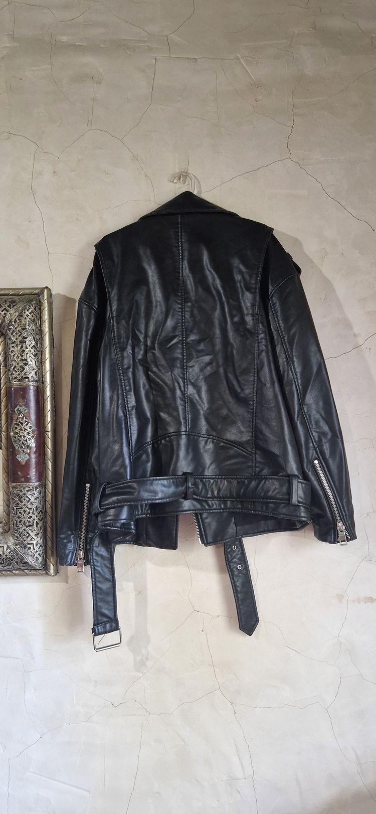 Zara Black Leather Jacket 2