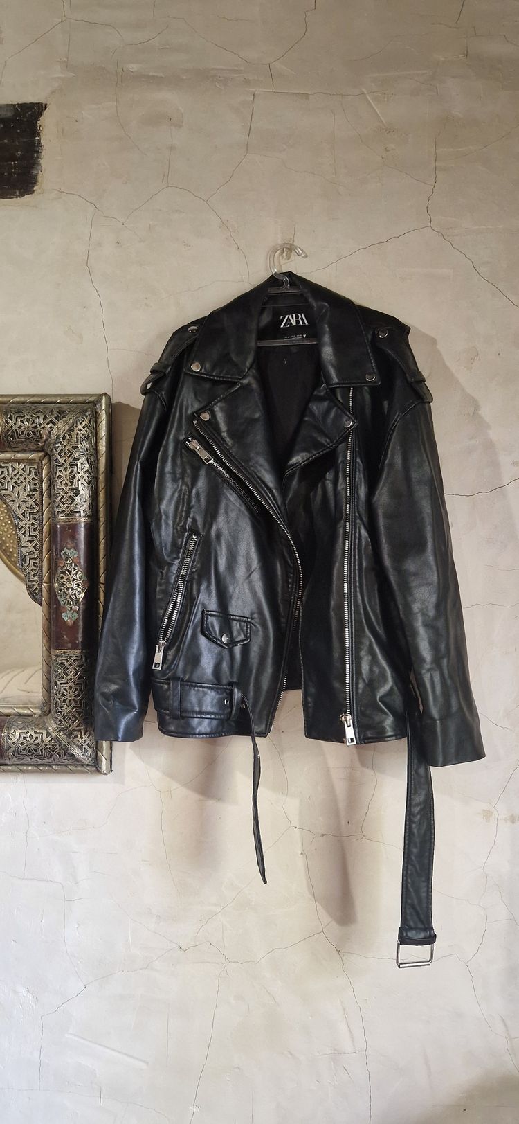 Zara Black Leather Jacket