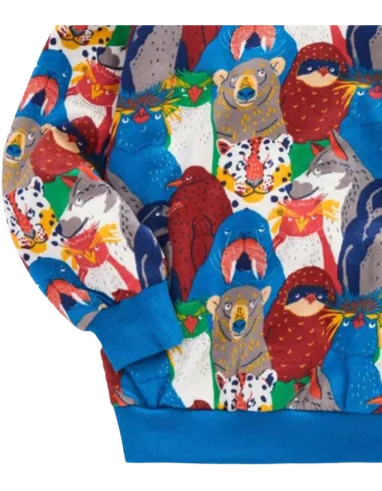 Mini Boden Boys Long Sleeve Printed Sweatshirt In Blue imagen 2