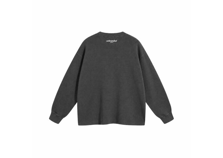 Immagine di UNBRANDED VISION CHARCOAL WAFFLE SWEATSHIRT 3