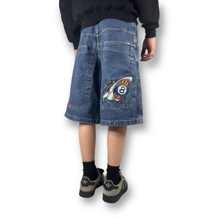 JNCO JNCO 8 ball shark vintage skater baggy jorts shorts product image