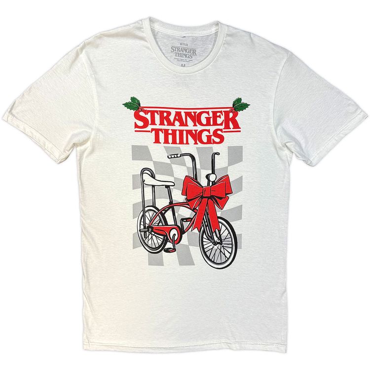 Stranger Things Christmas Bike T Shirt image 1
