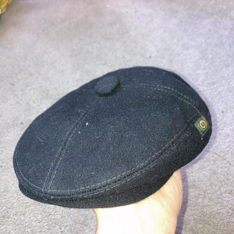 Vintage black flat cap 3
