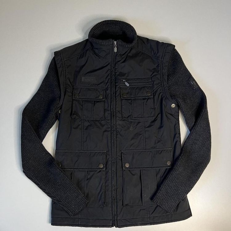 Belstaff Jacket - Knitted arms and back with utility style front image 1