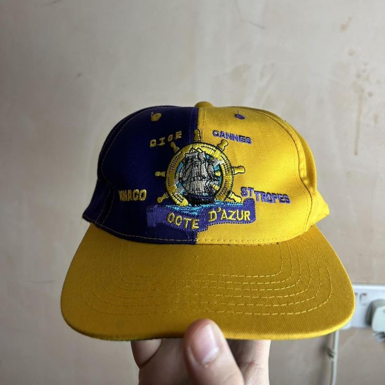 Vintage travel destination embroidered hat image 2