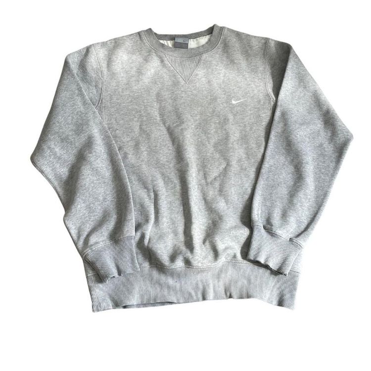 Nike Y2K Nike small logo grey embroidered sweatshirt small product image