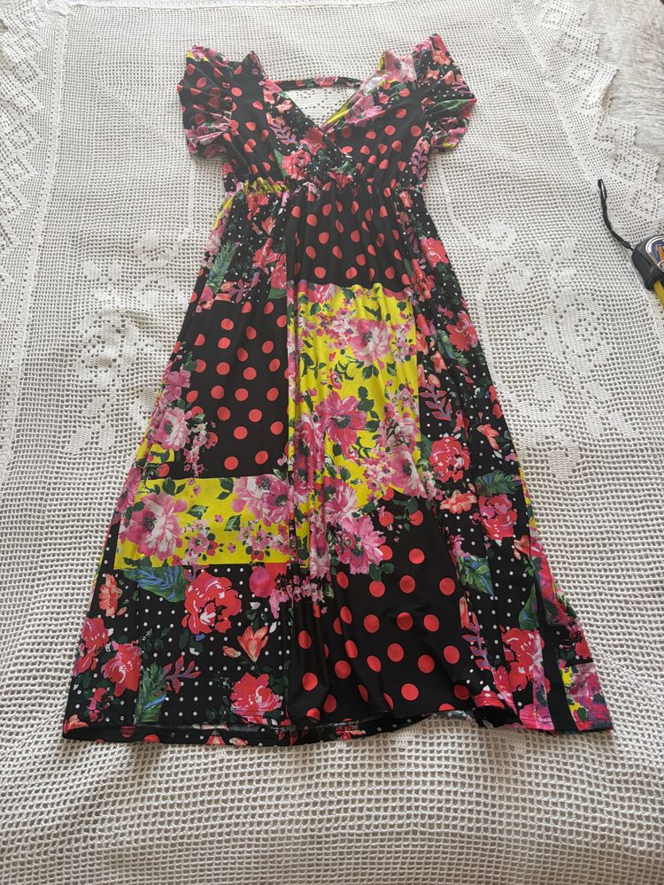 Other Floral And Polka Dot Patchwork Dress product image