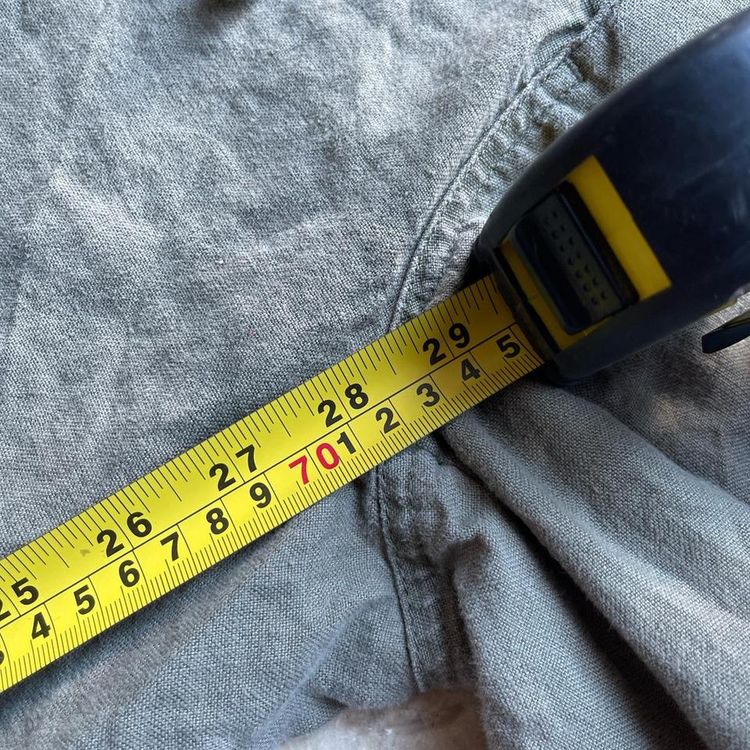 Vintage Y2K Khaki Green Next Linen Trousers obraz 4