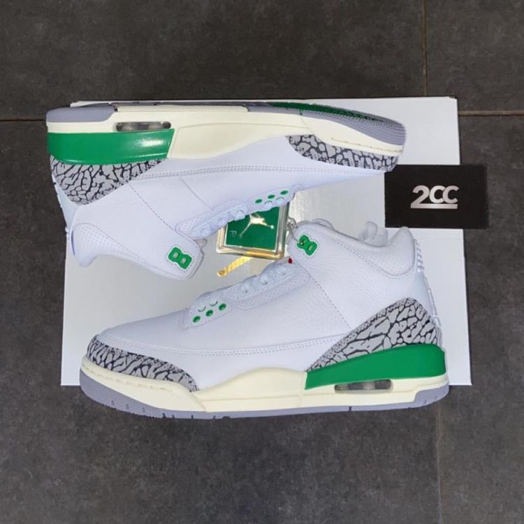- Jordan 3 Retro Lucky Green (W) image 1