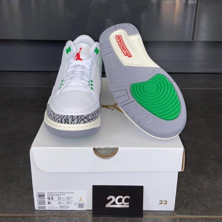 - Jordan 3 Retro Lucky Green (W) image 4