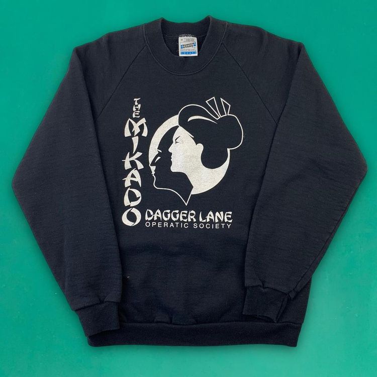Fruit of the Loom Mikado Vintage Fruit of the Loom Screen Screen Stars Graphic Sweatshirt Black M product image