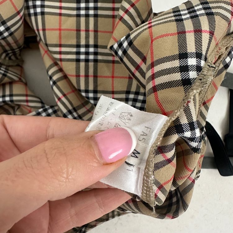 Burberrys Checkered Camisole corset Top 2
