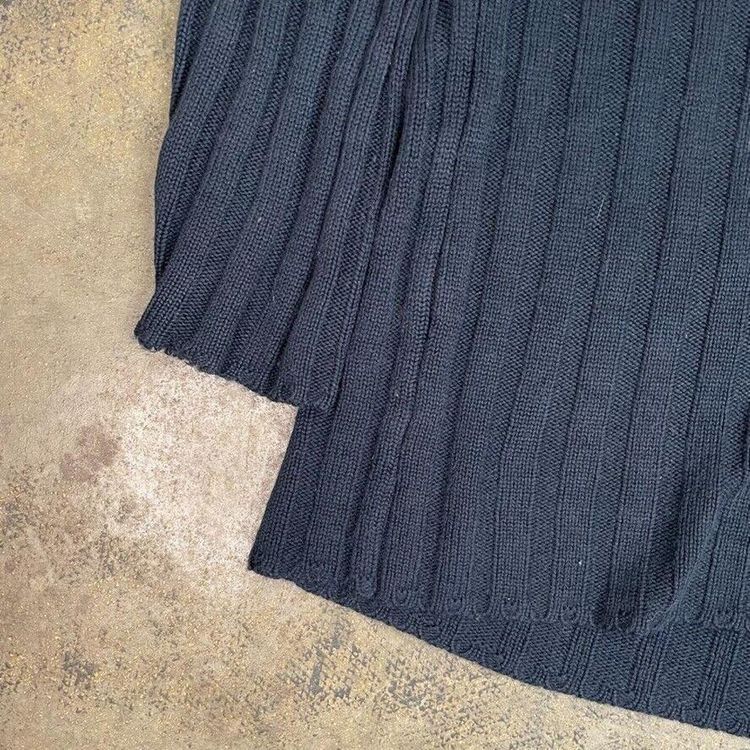 Disney Store Jumper V Neck Cable Knitted Knit USA Sweater, Black, Womens XL 3