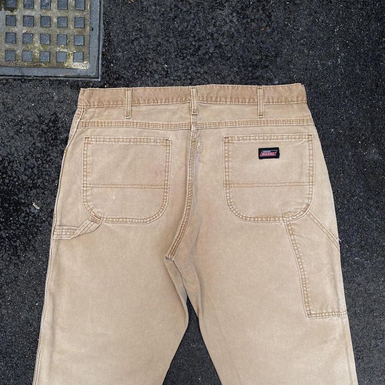 DICKIES BEIGE CARPENTER WORKWEAR JEANS