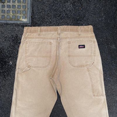DICKIES BEIGE CARPENTER WORKWEAR JEANS