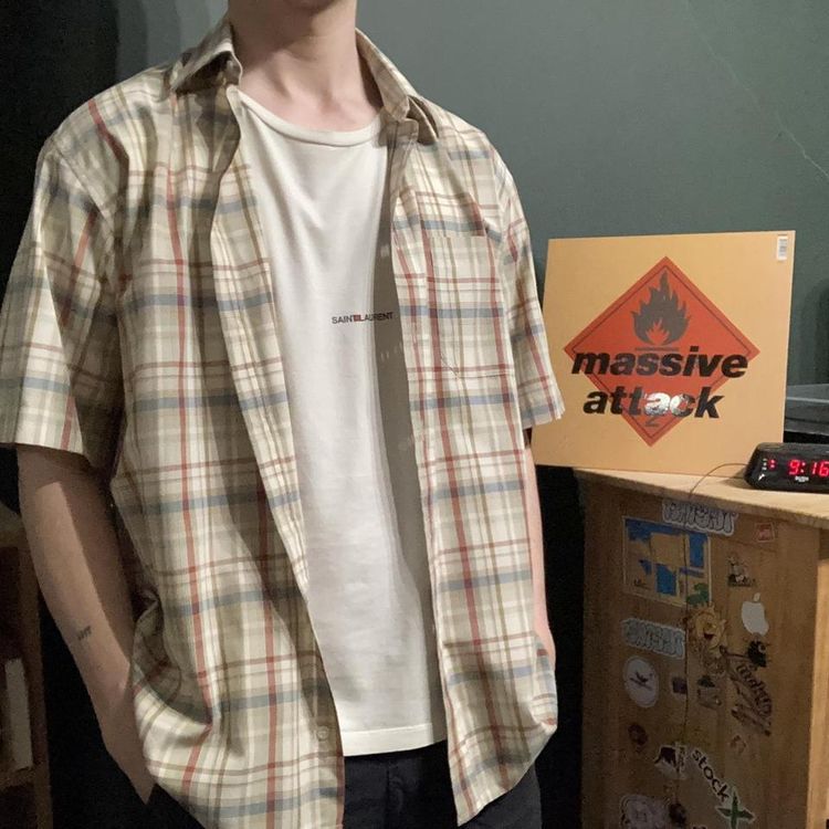 St Michael Vintage 90s St Michael Casual Plaid Shirt product image