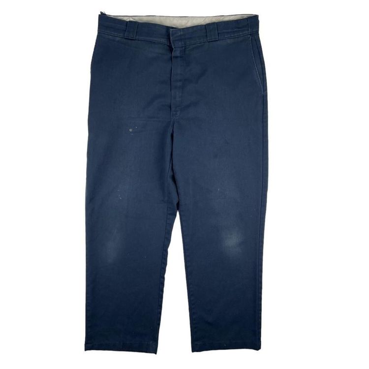 Vintage Dickies 874 Work Pants Navy 38 x 30 D2 image 2