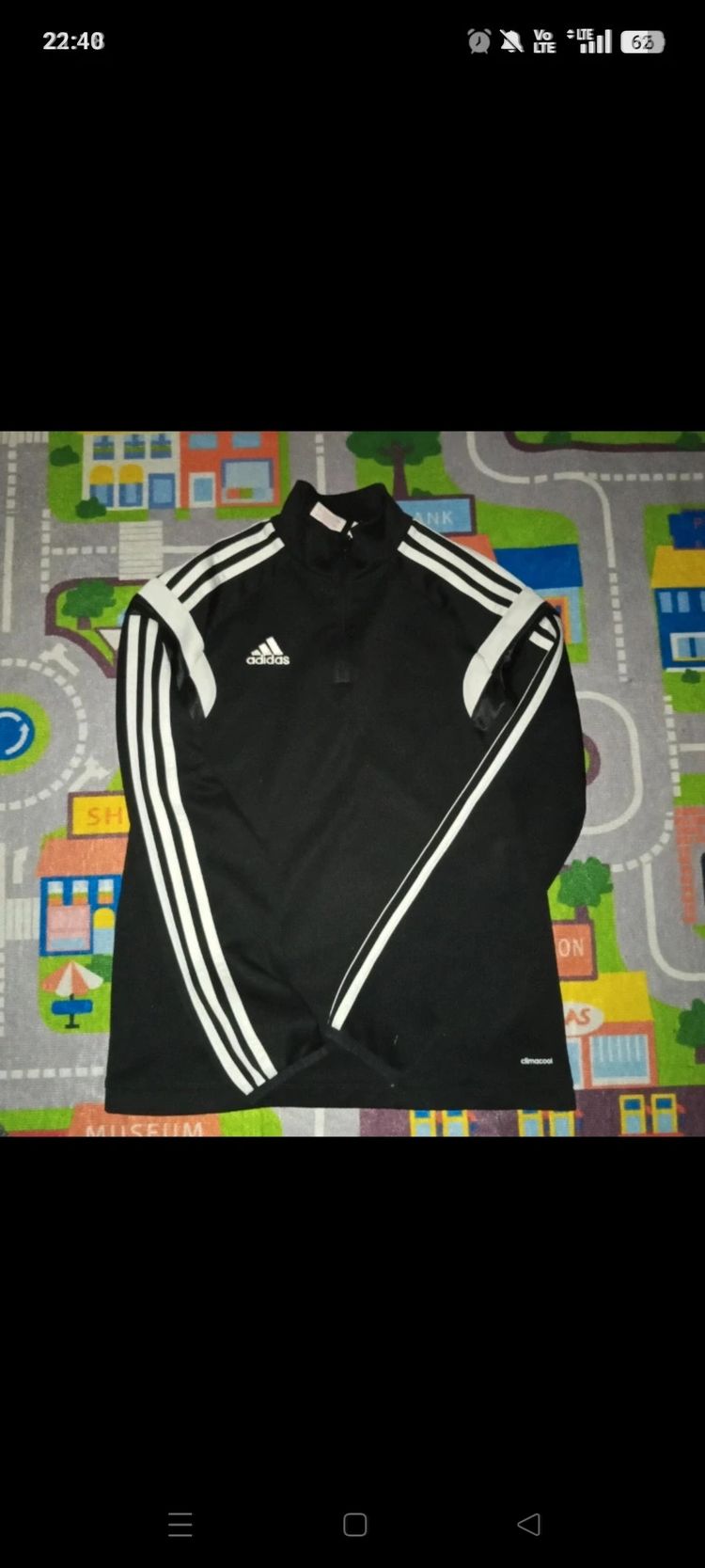 Adidas Black Long Sleeve Sports Top imagen 1
