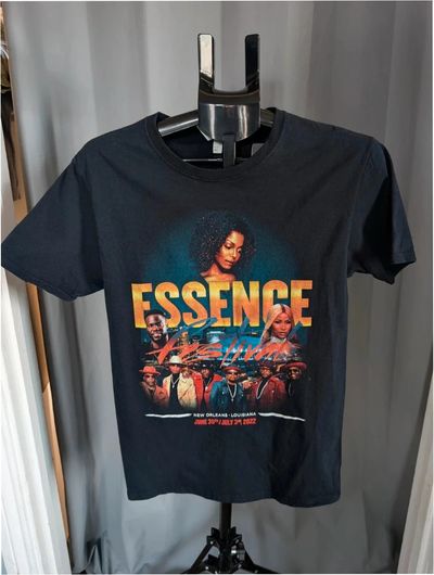 Fruit Of The Loom Essence Festival T-Shirt S Black Rap Hip Hop Concert Tour Tee