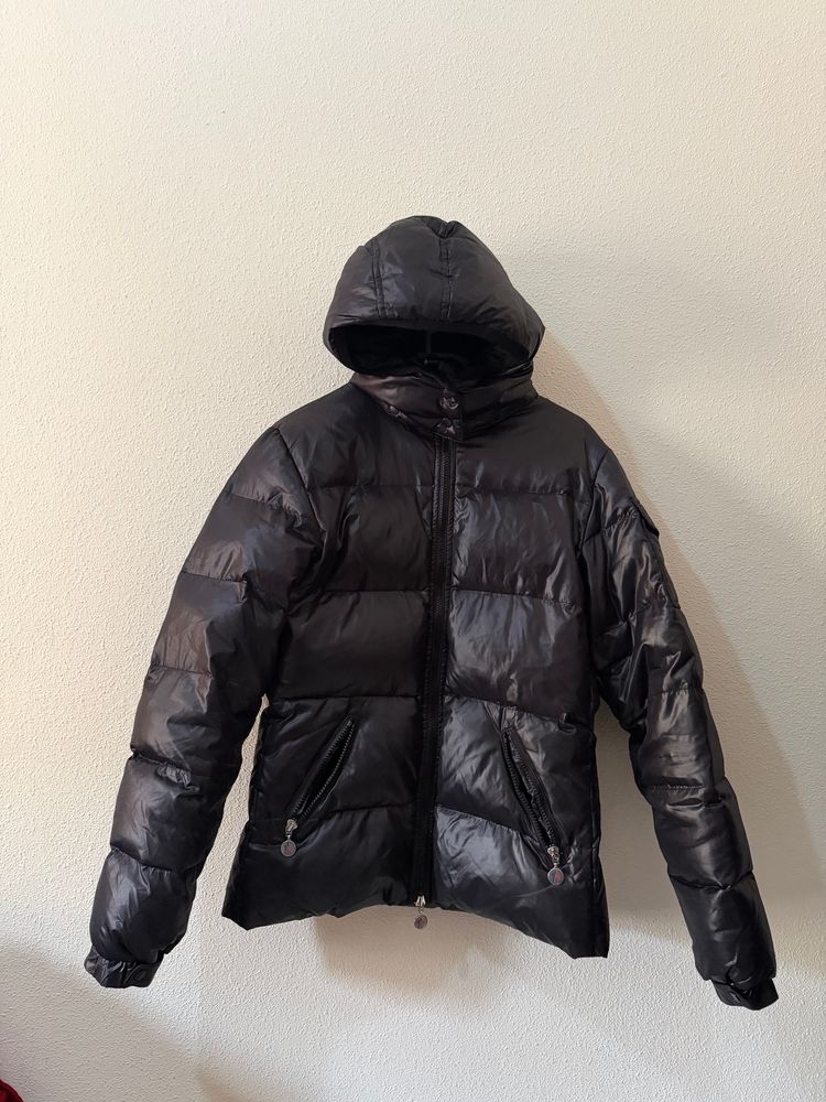 Moncler Black Puffer Jacket With Hood