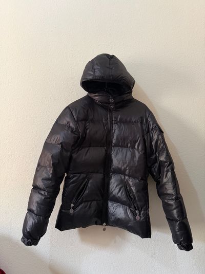 Moncler Black Puffer Jacket With Hood