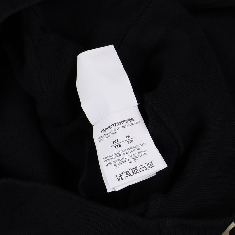 Off-White Black Tape Arrows Logo Oversized Hoodie 4